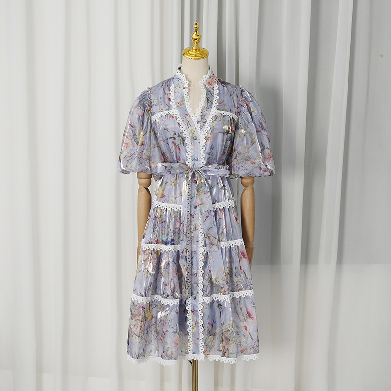 Robe de thé florale vintage fr - French Vintage Floral Midi Dress avis et prix
