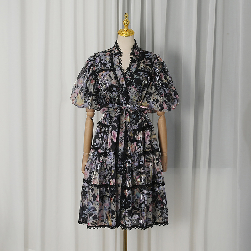 Robe de thé florale vintage fr - French Vintage Floral Midi Dress avis et prix