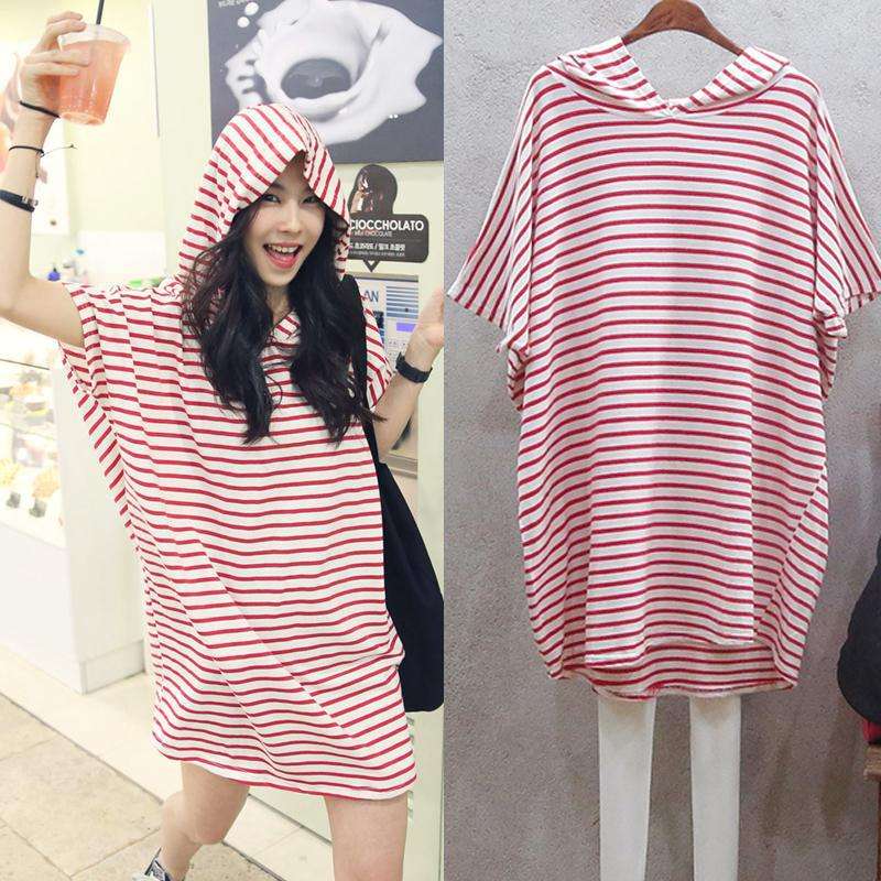 Robe T-shirt ample à manches c - Korean Style A Line Shirt Dress avis et prix