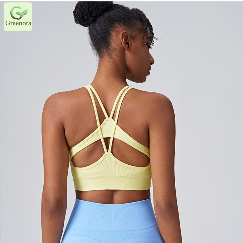 Soutien-gorge de sport côtelé  - Seamless Ribbed Workout Tank Top avis et prix
