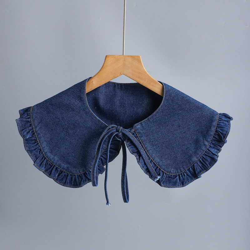 Collier à volants en jean bleu - Jeans avis et prix