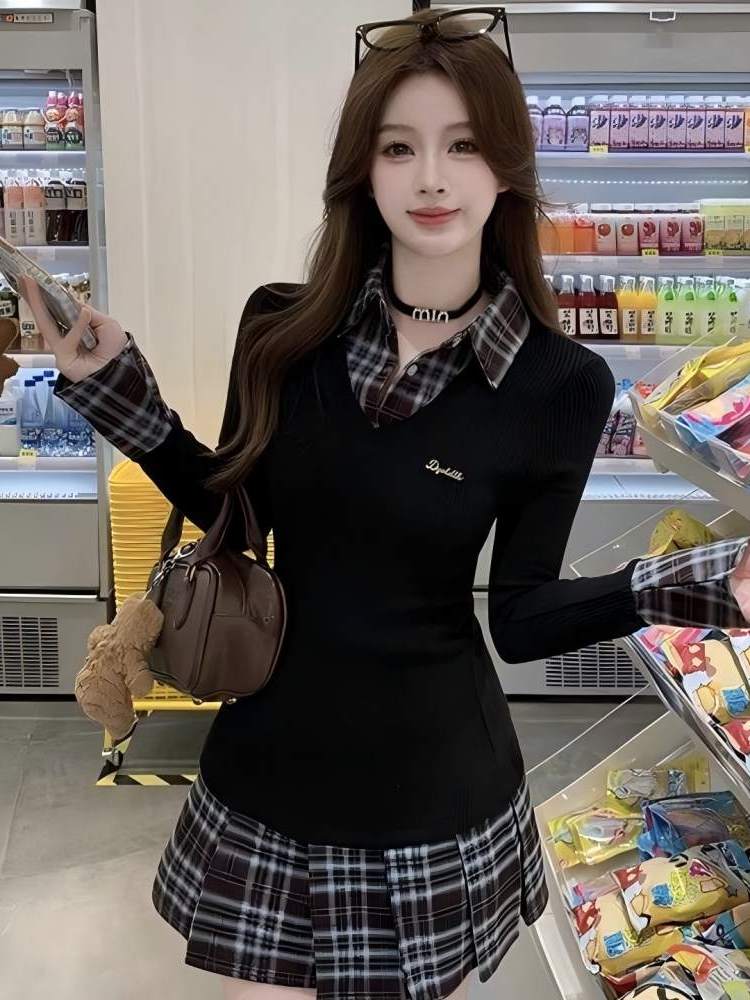 Robe chemise coupe ajustée sty - Korean Style A Line Shirt Dress avis et prix