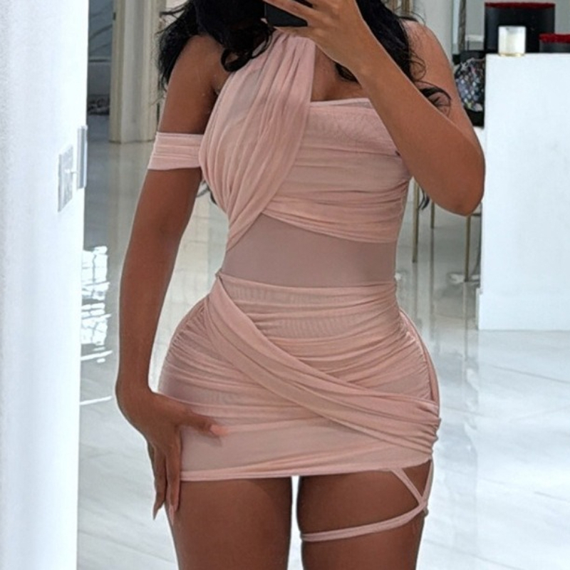 Robe Sexy Transparente Femme Y - Y2K Backless Halter Mini Dress avis et prix